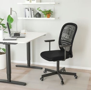 Ikea FLINTAN Zwarte Bureaustoel, Ophalen, Gebruikt, Zwart, Bureaustoel