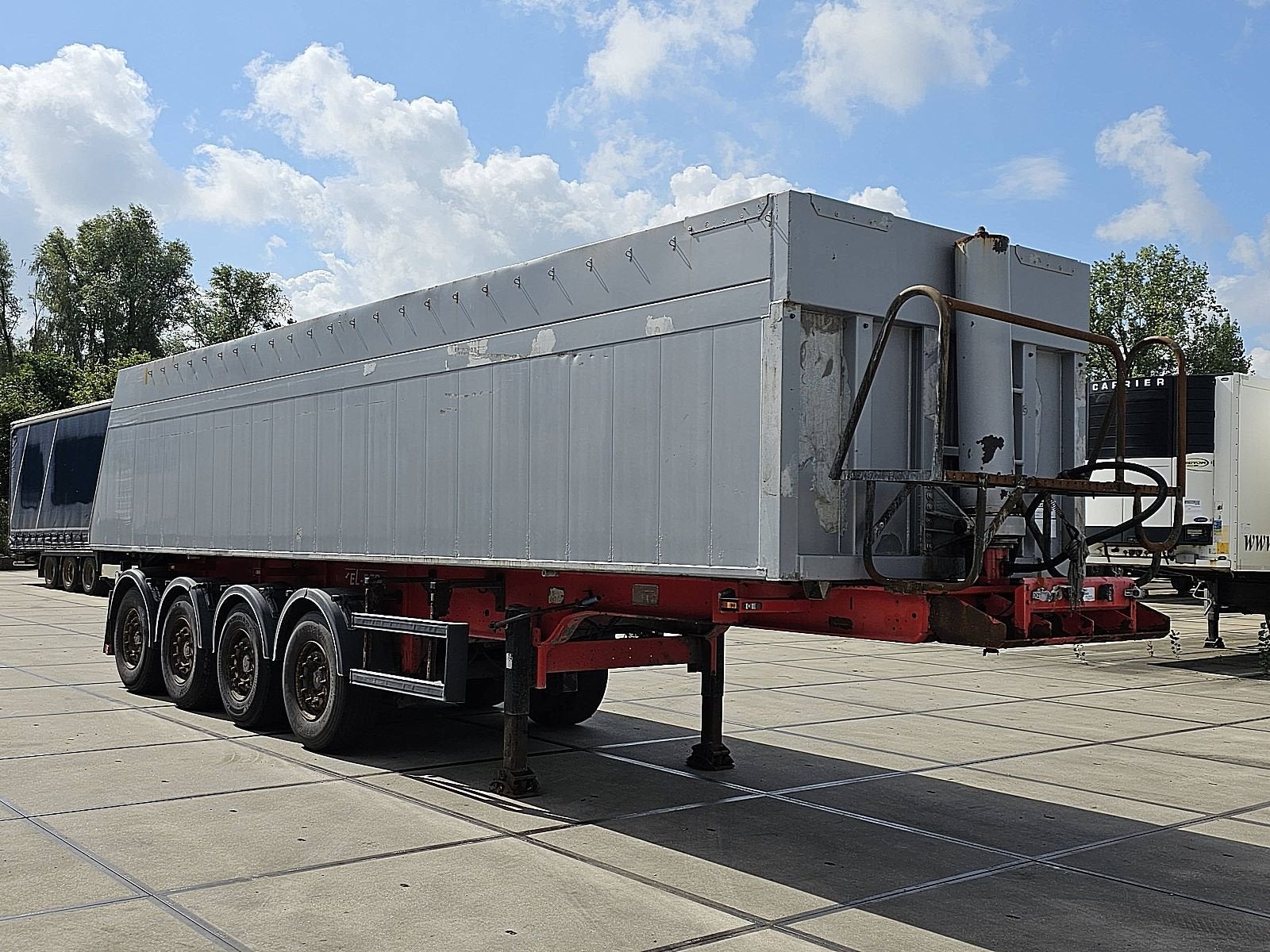 KELBERG 4 AXLE ALU TIPPER 48t total 36m3, Auto's, Overige kleuren, Bedrijf, Aanhangers en Opleggers, Te koop