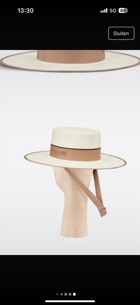 Dior hoed, Ophalen of Verzenden, Zo goed als nieuw, 58 cm (L, 7¼ inch) of meer