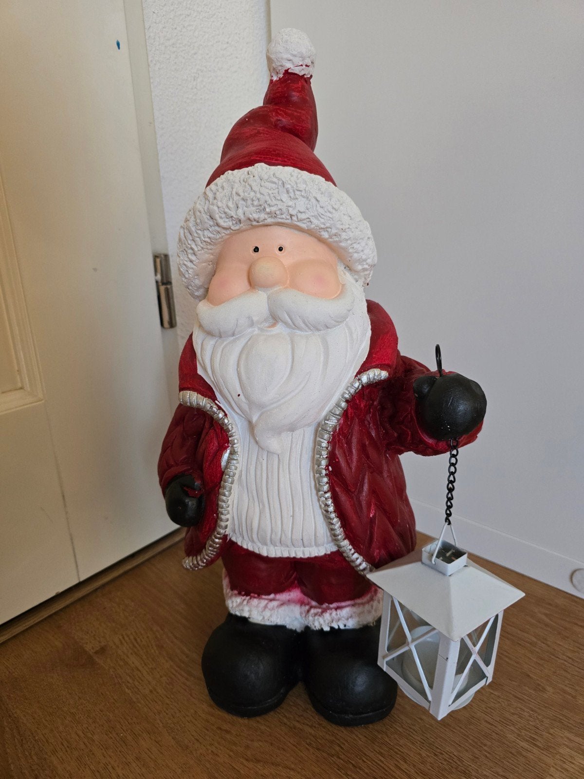 Groot kerstman beeld met waxinelicht houder, Diversen, Ophalen, Nieuw