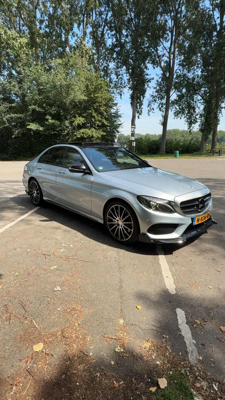 Mercedes Benz C-klasse 250 prestige 2015, Auto's, Automaat, 1800 kg, Zwart, Leder