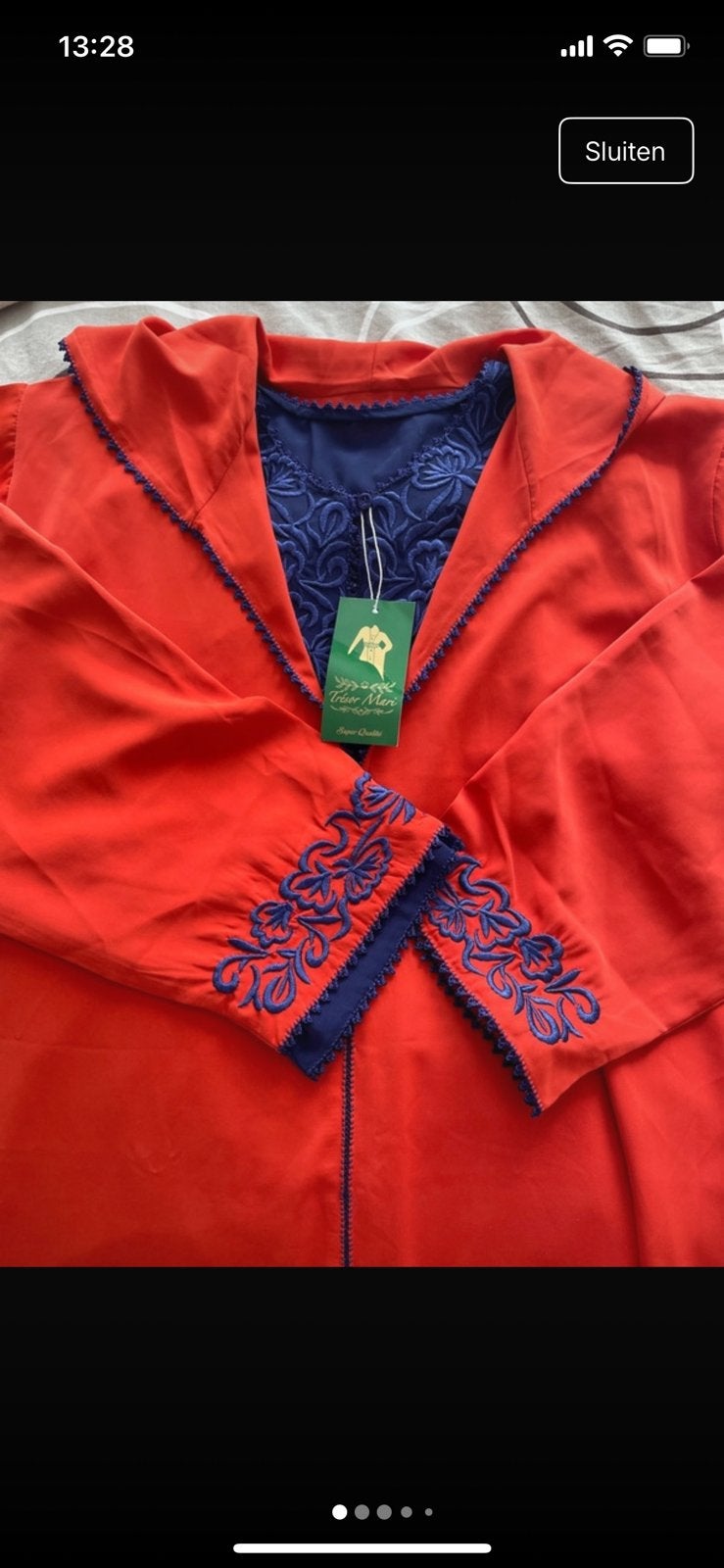 Mooie nieuwe!! Tweedelige Marokkaanse jurk/ jelaba/djelaba, Maat 46/48 (XL) of groter, Nieuw, Ophalen of Verzenden, Rood