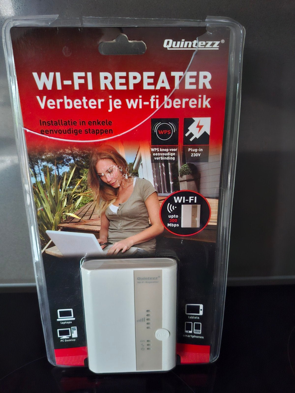Quintezz Wi-Fi Repeater 300 Mbps, Ophalen of Verzenden, Nieuw, Quintezz
