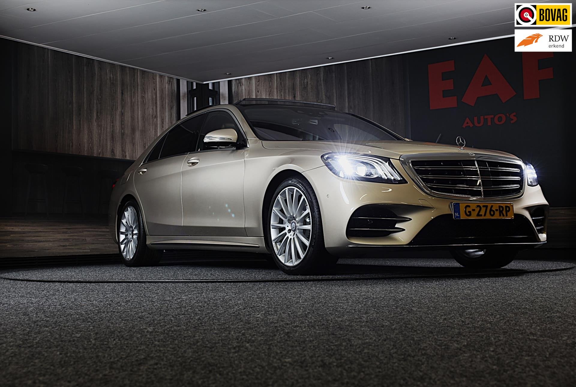 Mercedes-Benz S 500 4MATIC Lang AMG Line / Acc / Lane Assist, Auto's, Mercedes-Benz, Automaat, 435 pk, Gebruikt, 120 €/maand