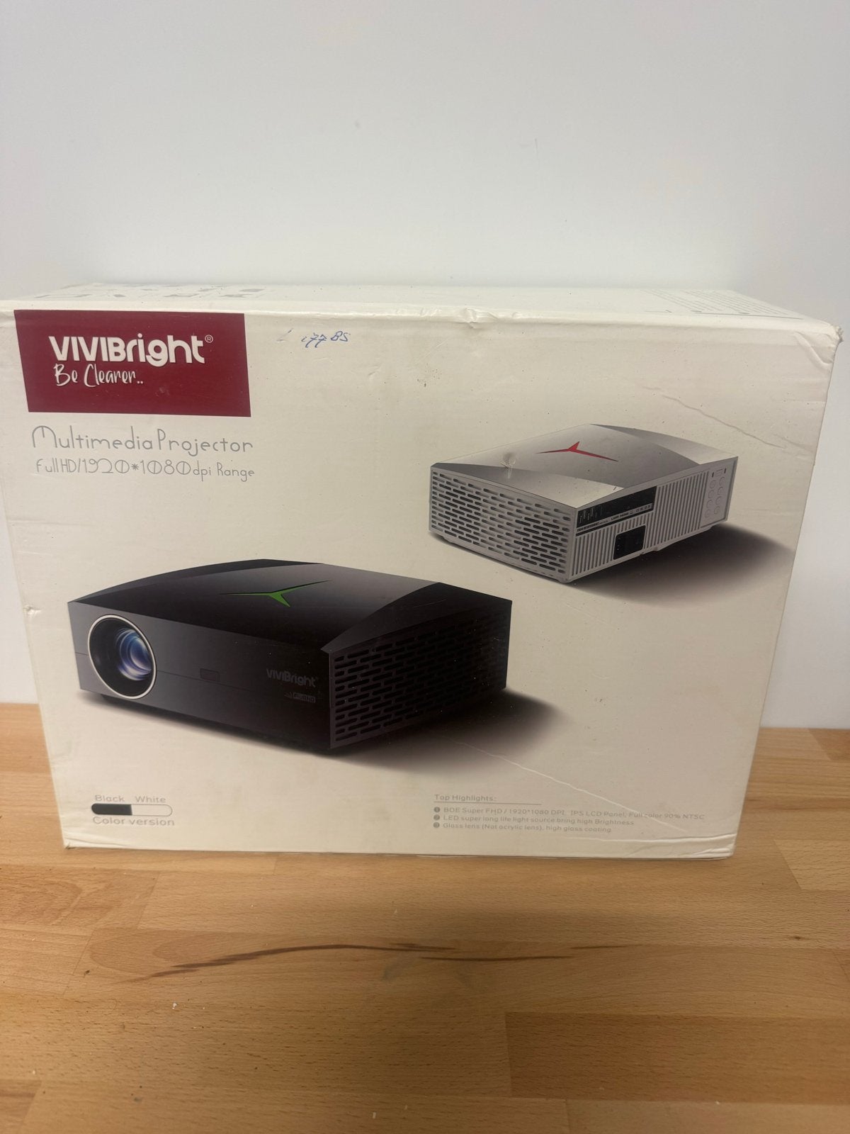 VIVIBright Full HD Beamer - Perfect voor WK kijken!, Audio, Tv en Foto, Beamers, Ophalen of Verzenden, Nieuw, LED, Full HD (1080)