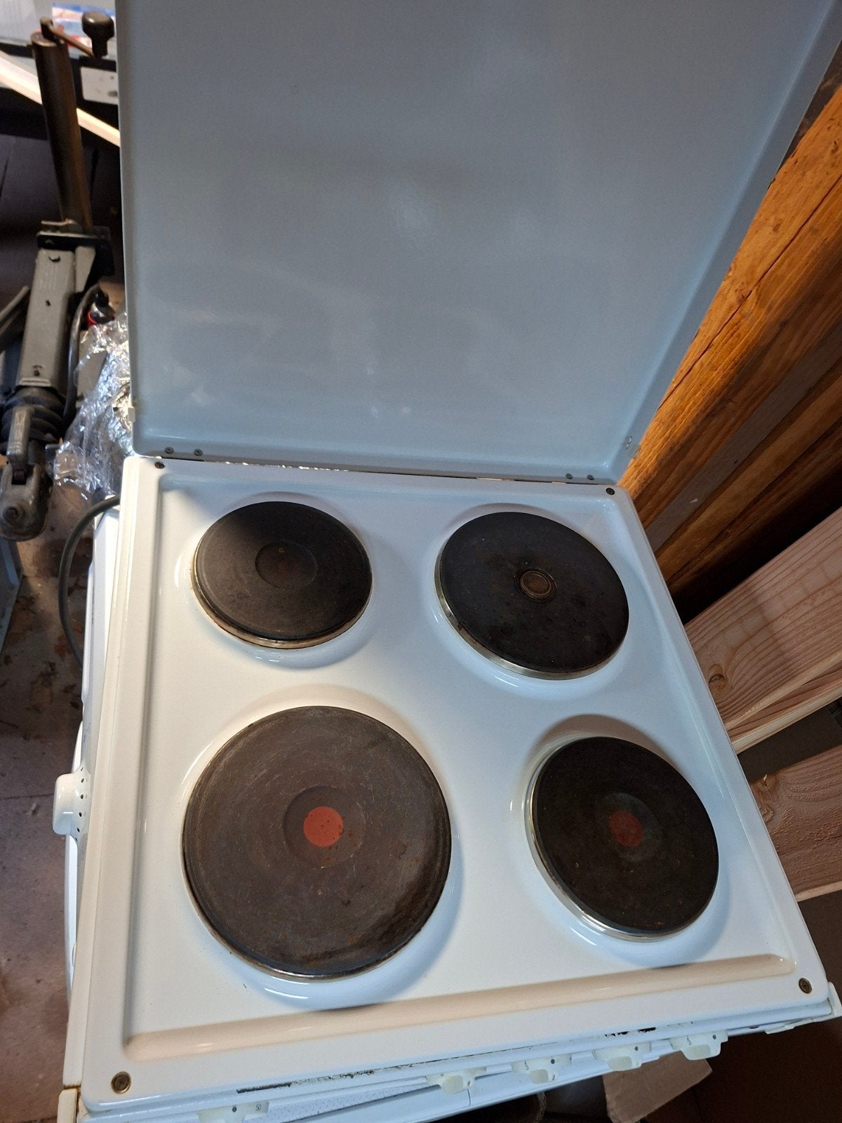Pelgrim Eminent 4-pits Elektrisch Kooktoestel, Witgoed en Apparatuur, Ophalen, Gebruikt, 4 kookzones, 85 tot 90 cm