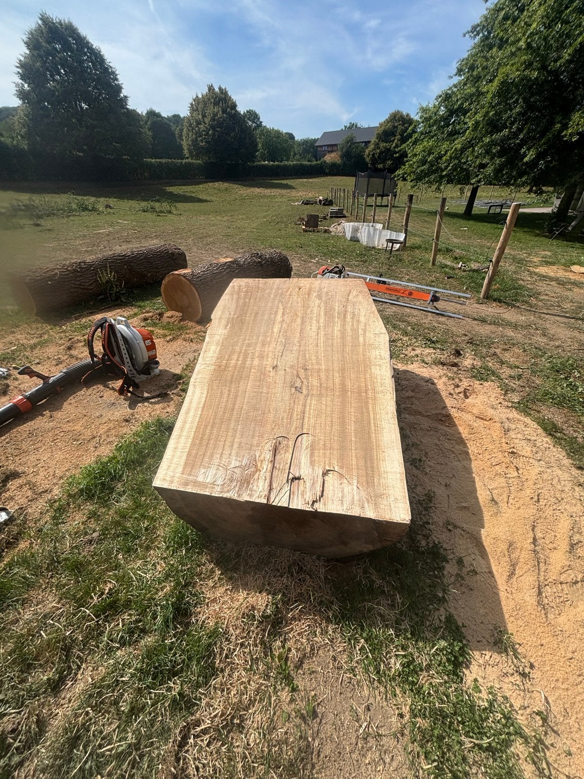Planken zagen op locatie - Mobiele zaagservice, Nieuw, Ophalen of Verzenden, Plank, Overige houtsoorten