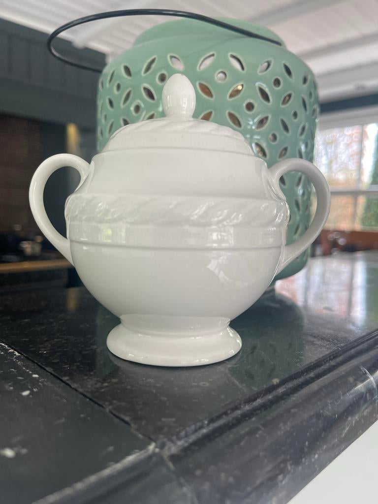 Suikerpot Wedgwood Clearwater Ralph Lauren, Overige typen, Ophalen of Verzenden, Zo goed als nieuw, Wedgwood