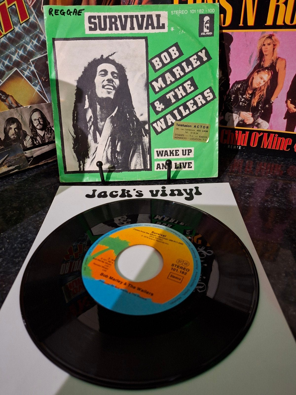 Bob Marley & The Wailers - Survival    1979, Gebruikt, 7 inch, Ophalen of Verzenden, Fotohoes