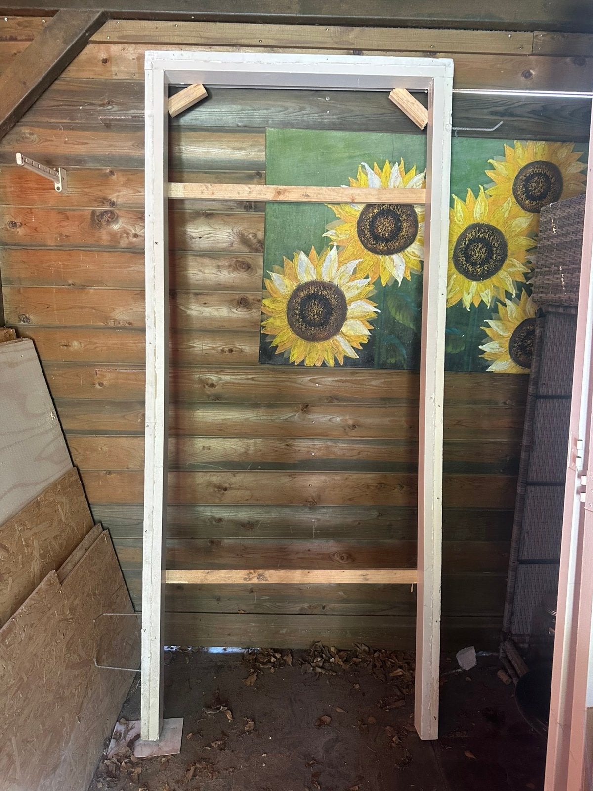 3 Kozijnen + deuren, Doe-het-zelf en Verbouw, Kozijnen en Schuifpuien, Gebruikt, Deurkozijn, 75 tot 150 cm, Hout