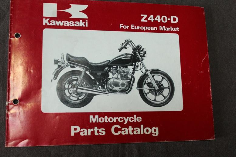 Kawasaki Z440D LTD 1982 motorcycle parts catalog Z440 D4 D5, Ophalen of Verzenden, Kawasaki