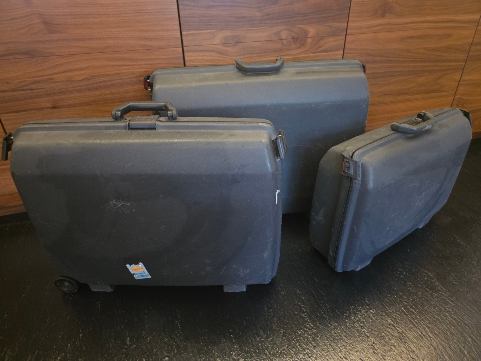 Samsonite Kofferset - Vintage Hardcase (3 stuks), Ophalen, 30 cm of meer, Gebruikt, Zwart