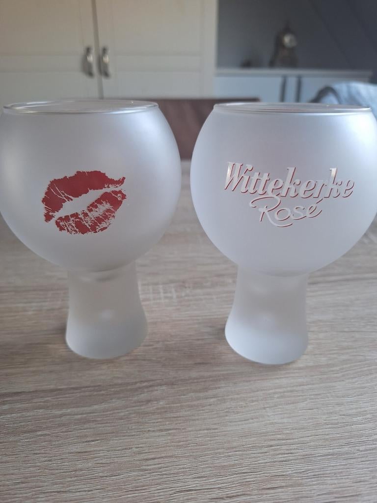 Wittekerke Rosé bierglazen - set van 6, Ophalen, Nieuw, Wit, Overige merken