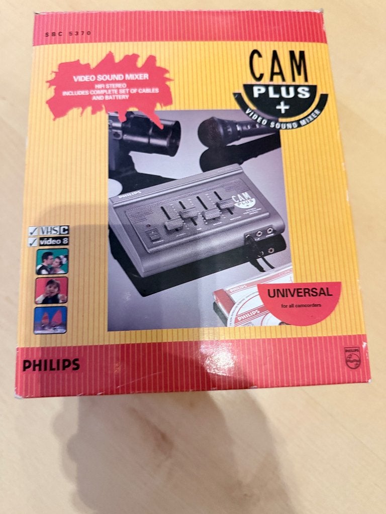Philips SBC 5370 Stereo Video Sound Mixer - Vintage, Ophalen of Verzenden, Zo goed als nieuw, Video