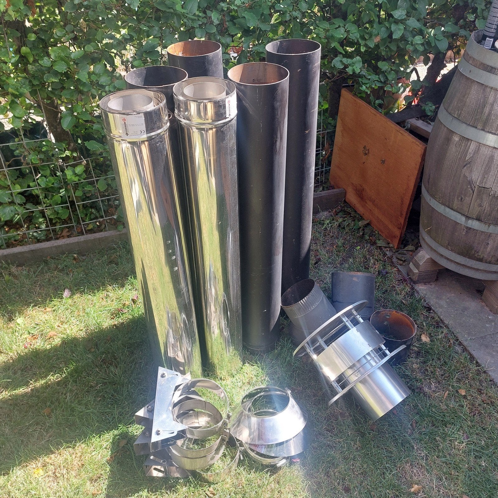 150 mm kachelpijpen, Ophalen, Nieuw, Rvs, Minder dan 2 meter