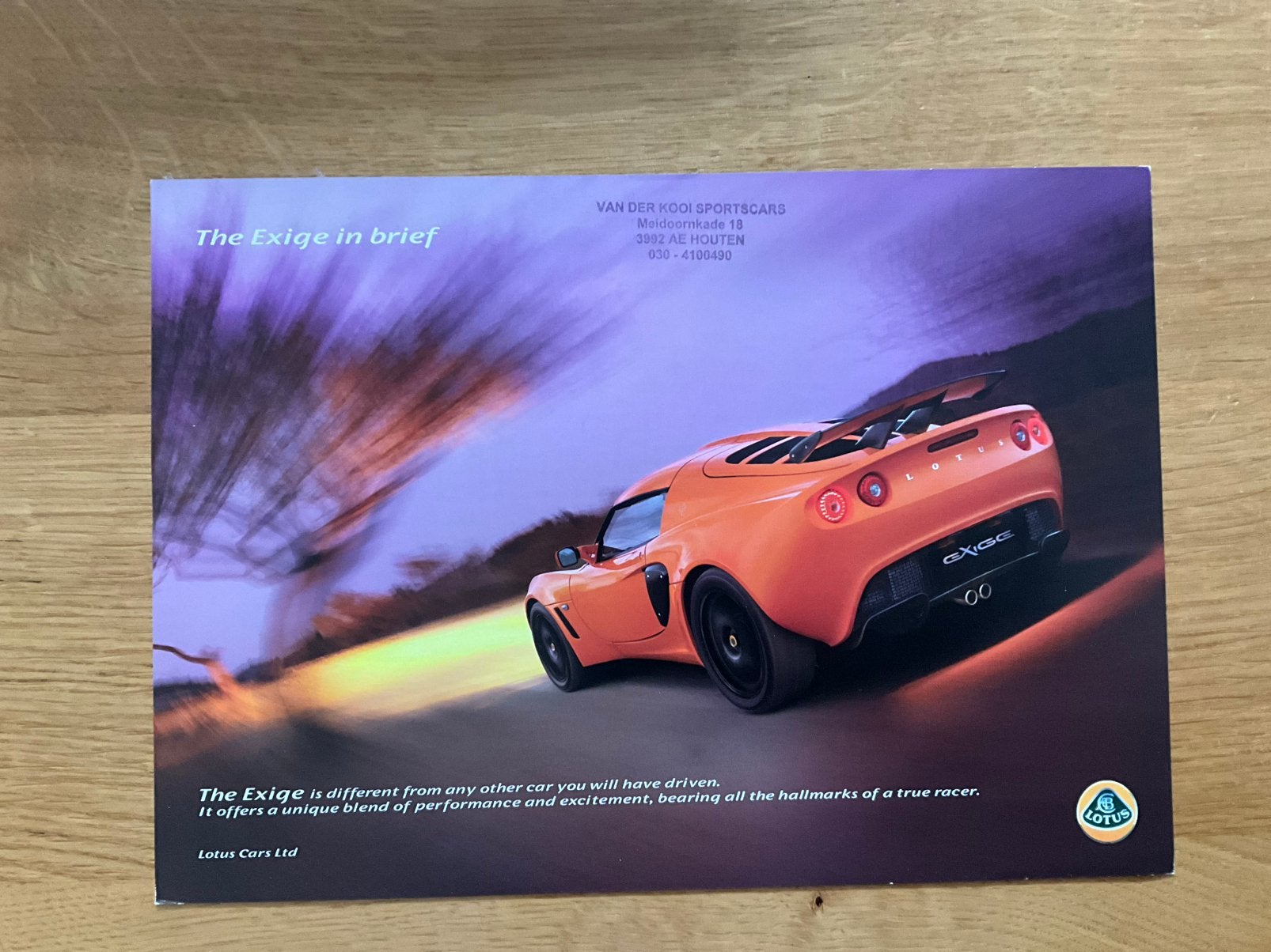 Brochure / leaflet Lotus Exige (2007), Ophalen of Verzenden, Zo goed als nieuw, Overige merken