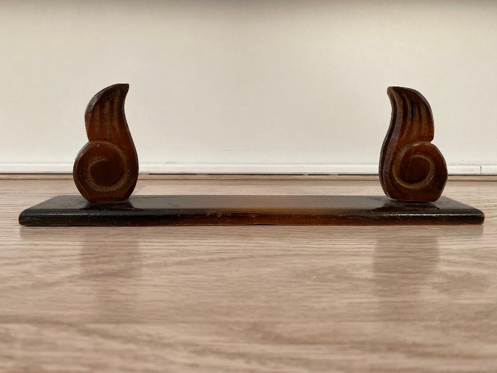 Vintage houten fotohouder met 1 glasplaat uit jaren '50/'60, Ophalen of Verzenden, Zo goed als nieuw