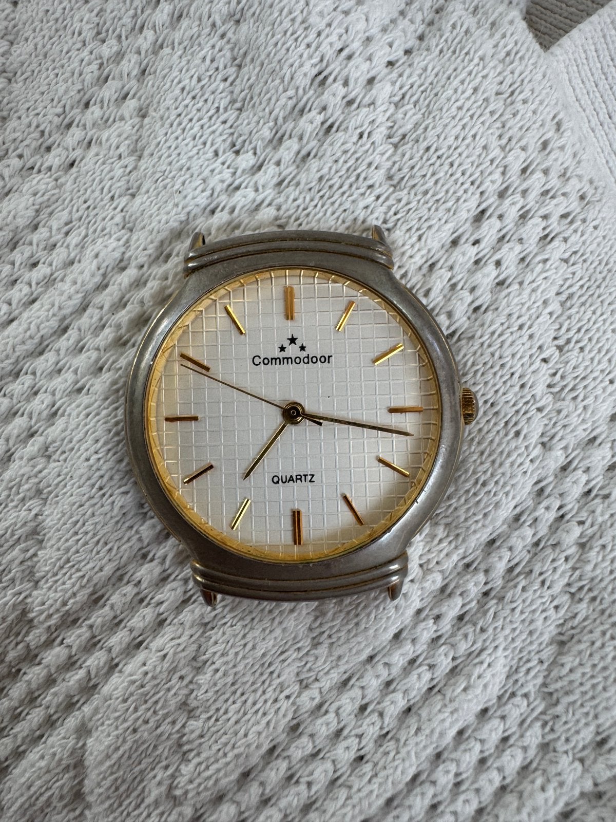 Vintage Commodoor Quartz 32mm | New Battery | Rare Dial, Ophalen of Verzenden, Staal, Overige merken, 1960 of later