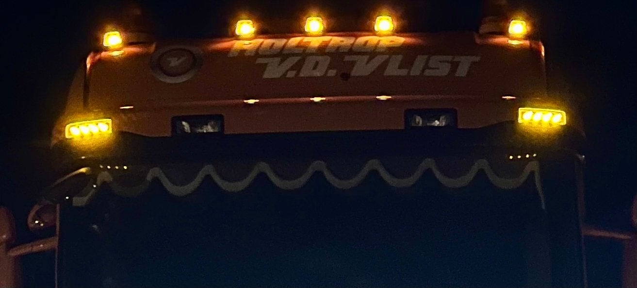 Scania Zonneklepverlichting LED Oranje (4-serie R1/R2), Auto-onderdelen, Ophalen of Verzenden, Gebruikt, Scania, Verlichting