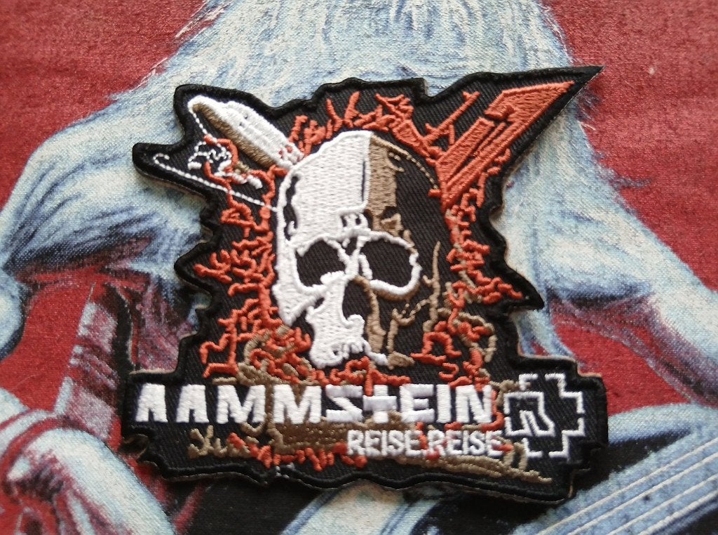Rammstein vrij mooie reise reise shaped patch 11, Verzenden, Nieuw, Kleding