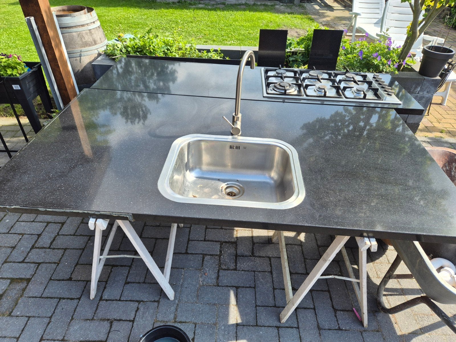 Aanrechtbladen, Ophalen of Verzenden, 25 tot 50 cm, Zwart, Minder dan 100 cm