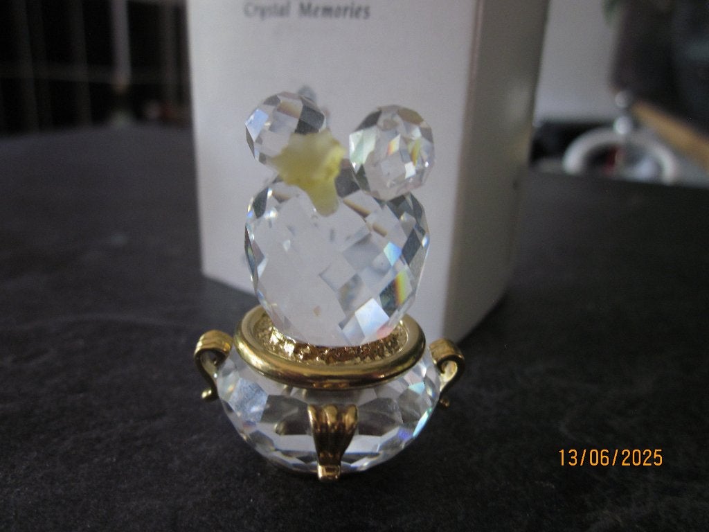 Swarovski memorie Cactus licht topaz incl. doos, Verzamelen, Swarovski, Ophalen of Verzenden, Nieuw, Figuurtje