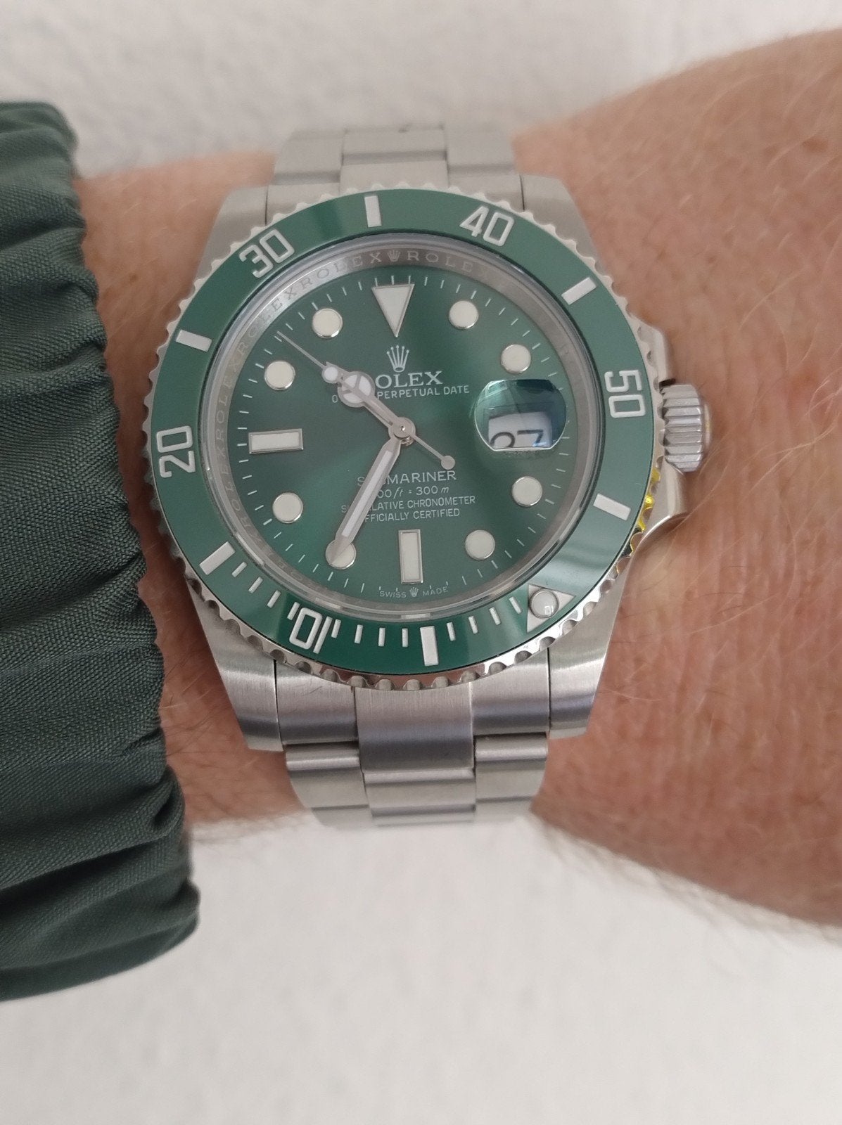 Rolex Submariner Date "Hulk" 116610LV, Staal, Polshorloge, Nieuw, Ophalen of Verzenden