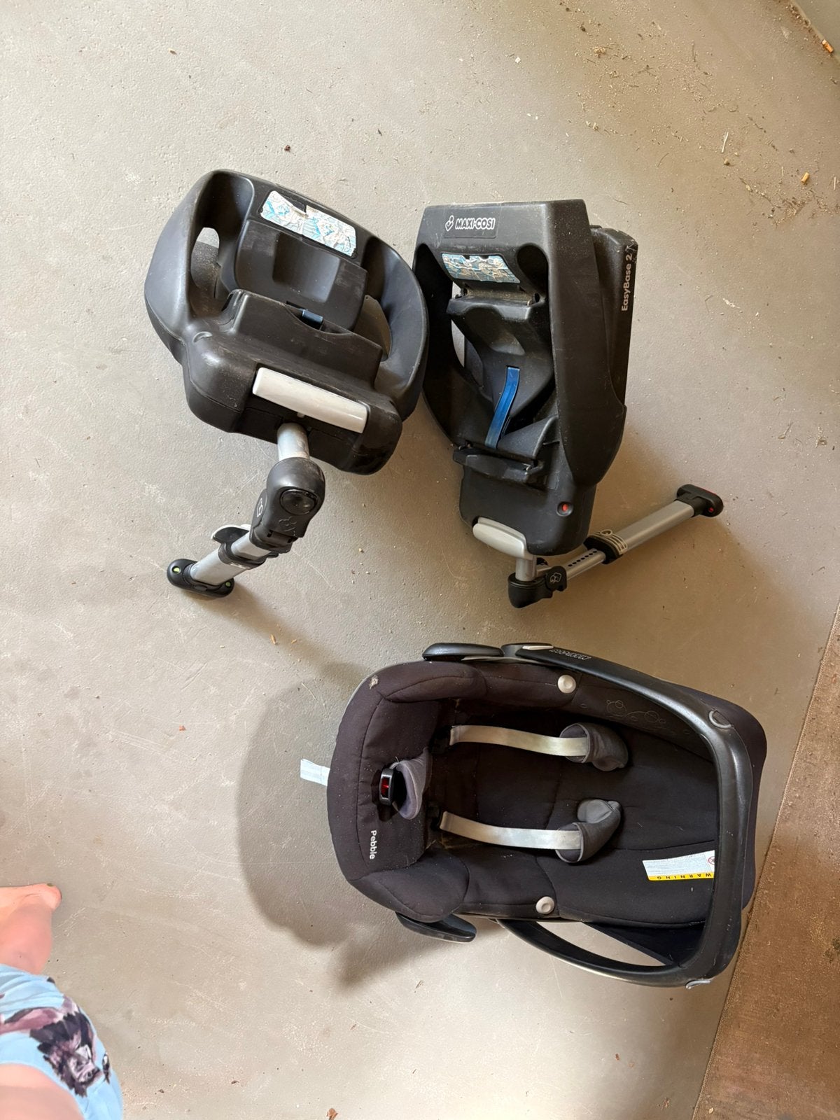 Maxicosi met 2x base voor in de auto, Ophalen, 0 t/m 13 kg, Maxi-Cosi, Gebruikt