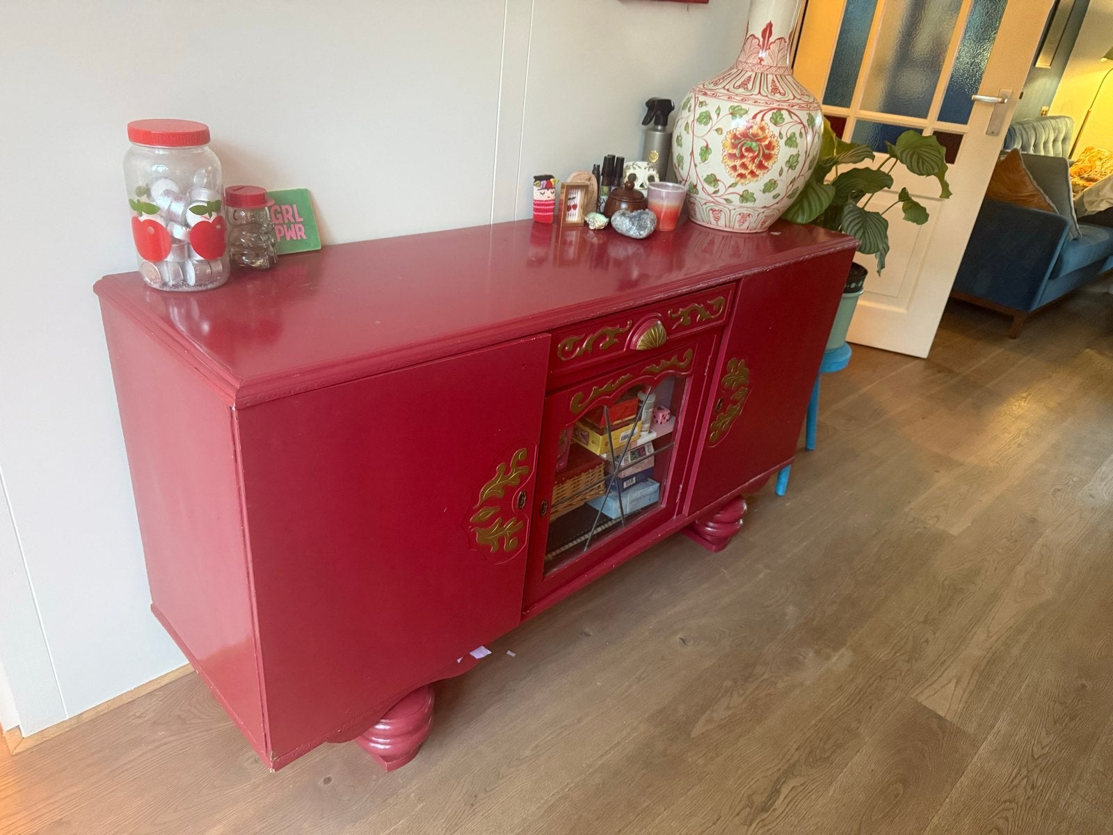 Dressoir, Ophalen, Gebruikt, Glas, 25 tot 50 cm