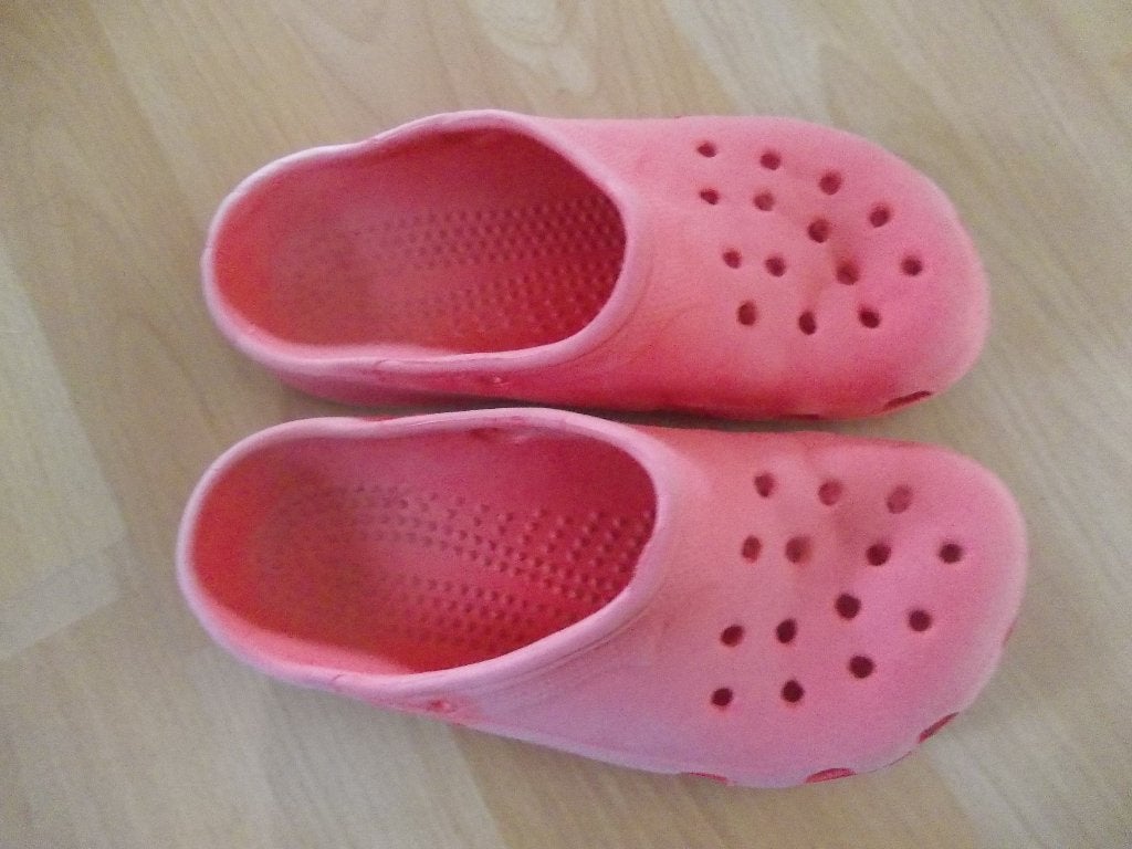 Gratis. Rode clogs in maat 36., Ophalen, Gebruikt, Jongen of Meisje, Overige typen