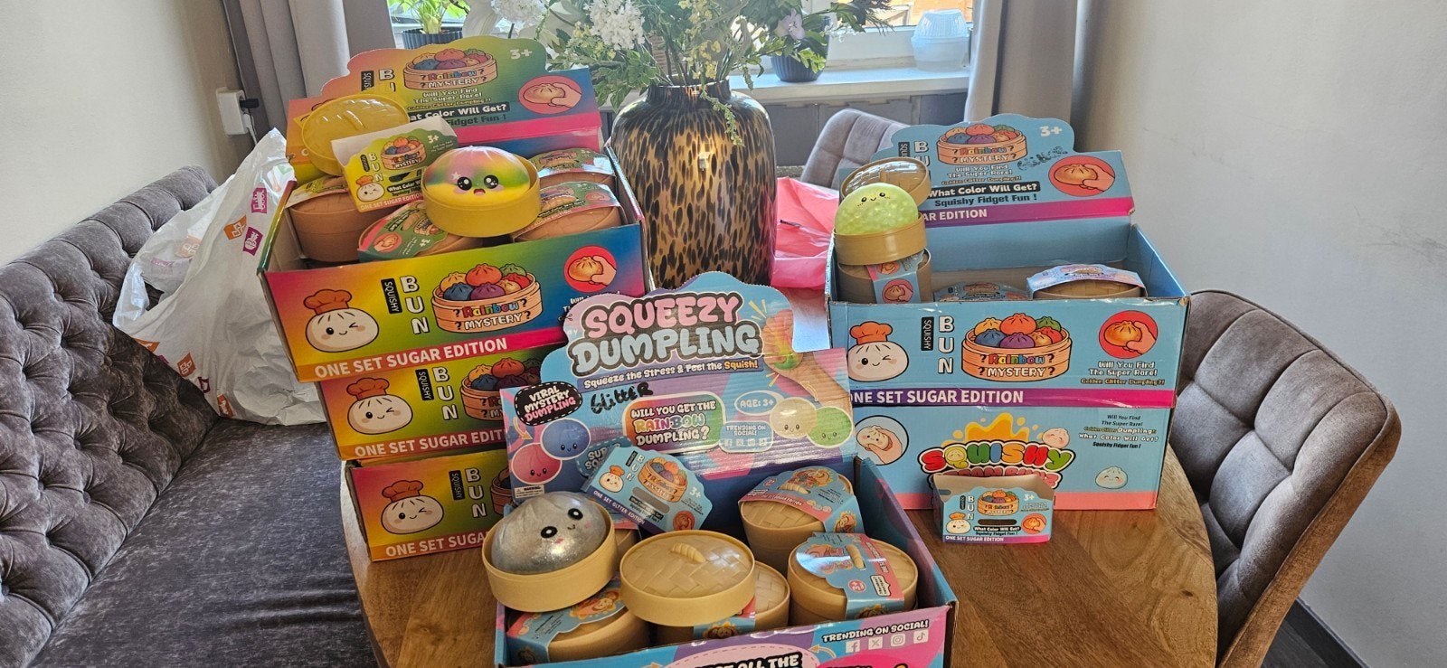 Squeezy Dumpling Squishy Fidget Speelgoed - Restpartij, Ophalen of Verzenden, Nieuw, Jongen of Meisje