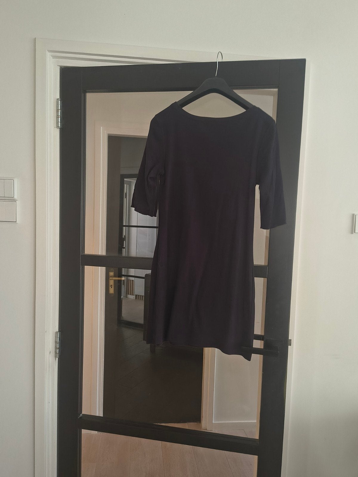 Donkerblauw shirt Marccain 38, Maat 38/40 (M), Blauw, Ophalen of Verzenden, Korte mouw
