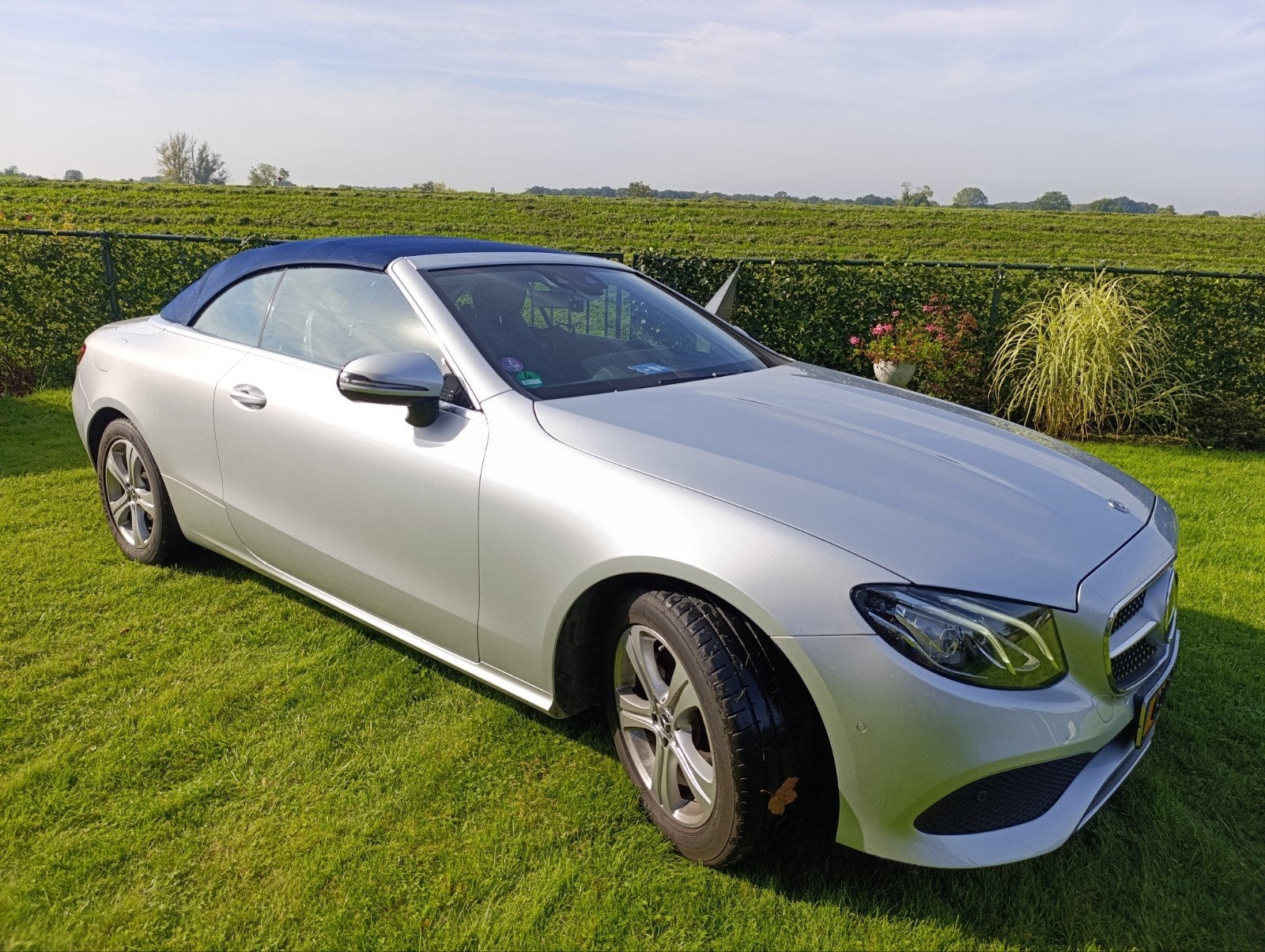 Mercedes-Benz E-Klasse E200 184pk 9G-TRONIC 2017 Grijs, Auto's, Achterwielaandrijving, 1800 kg, 4 cilinders, Cabriolet