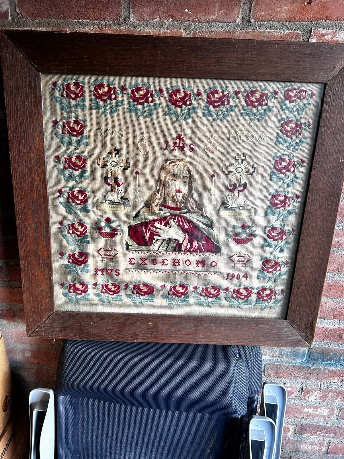 Religieuze wandplaat uit 1904, Antiek en Kunst, Ophalen of Verzenden