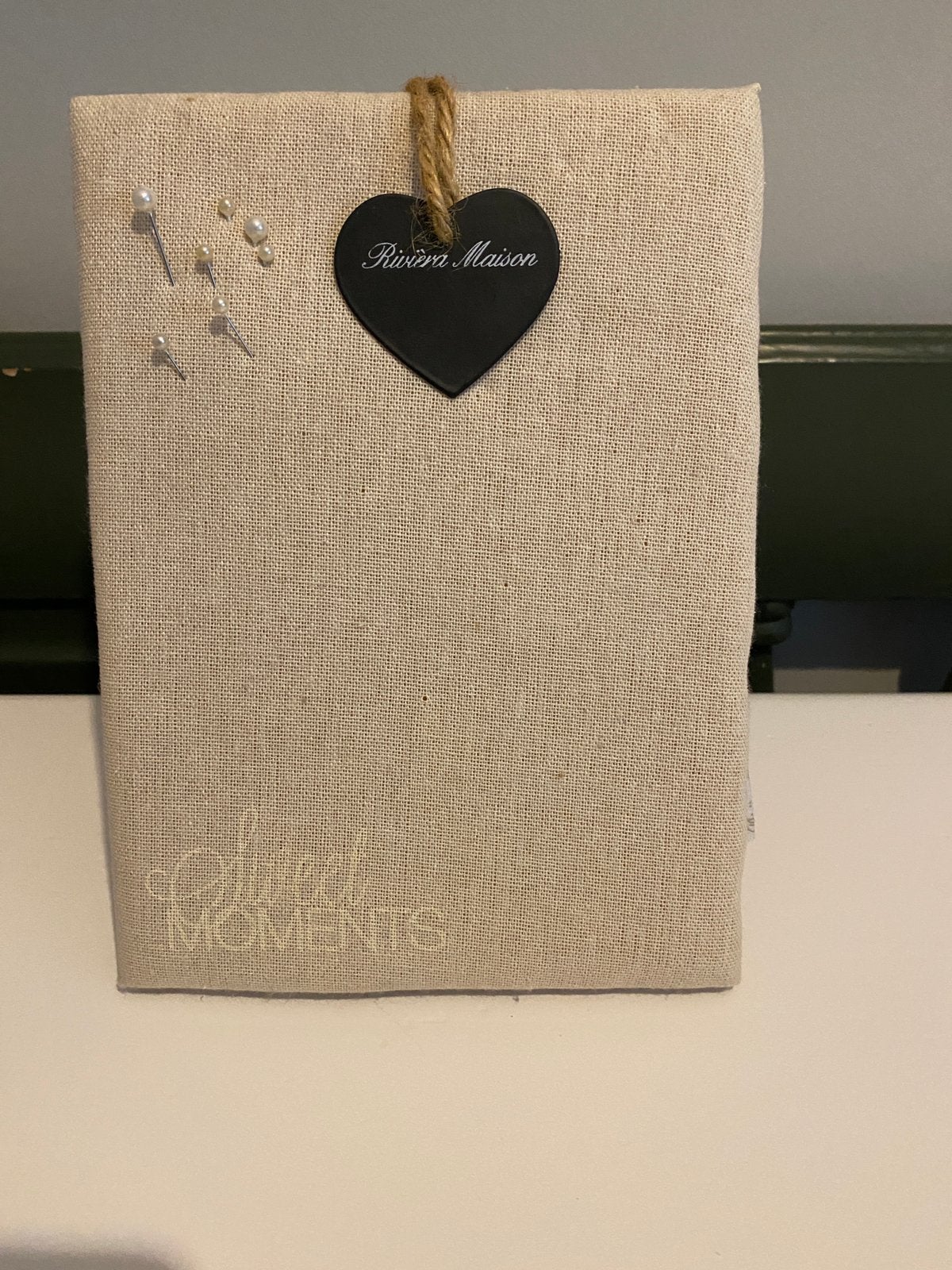 Rivièra Maison. Memobord stof beige, Ophalen of Verzenden, Zo goed als nieuw