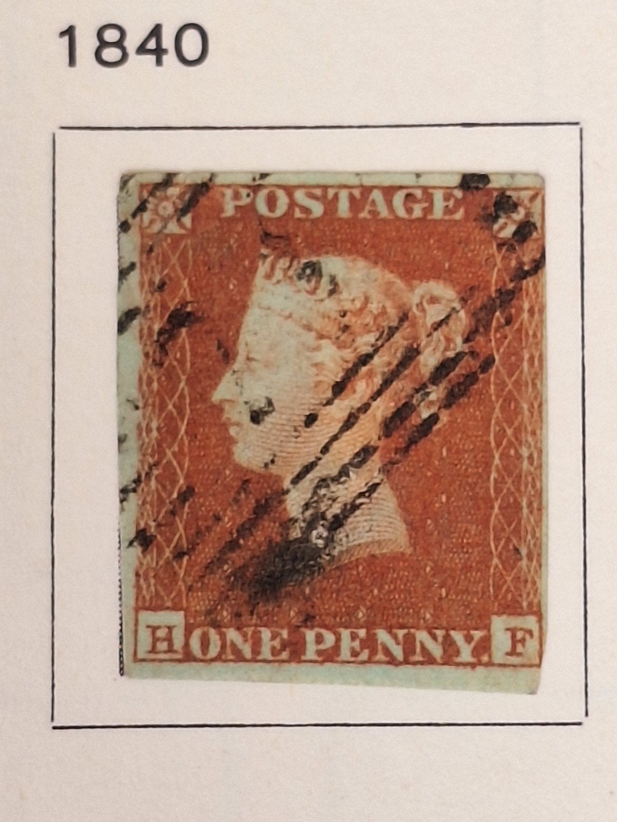 GB1 Penny Black en Penny Red postzegels (gestempeld), Postzegels en Munten, Postzegels | Europa | UK, Ophalen of Verzenden, Gestempeld