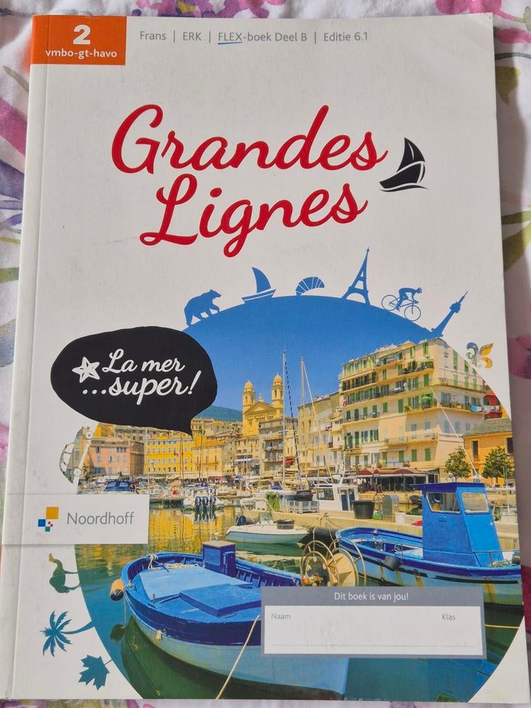Grandes Lignes 2 vmbo-gt-havo Frans FLEX-boek Deel B, Ophalen of Verzenden, Zo goed als nieuw, Noordhoff, Non-fictie