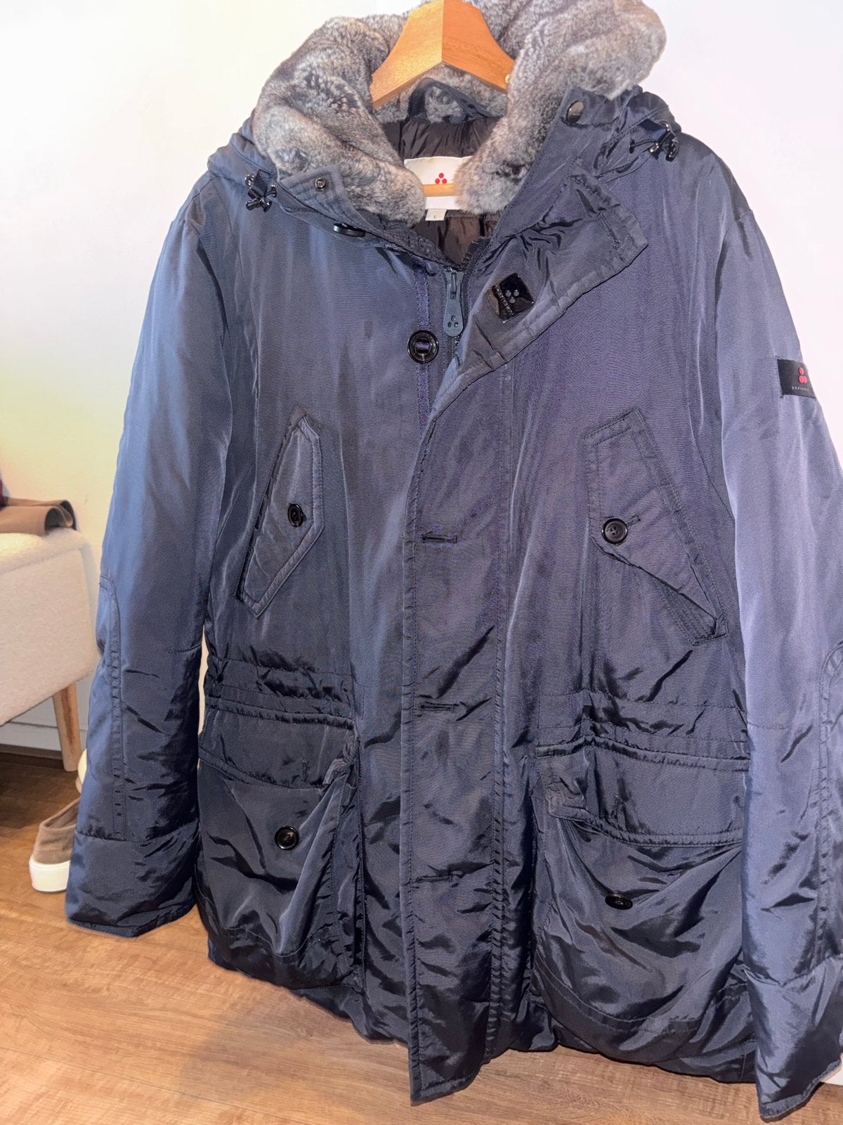 Peuterey winterjas met bontkraag - Maat L, Kleding | Heren, Jassen | Winter, Ophalen of Verzenden, Zo goed als nieuw, Maat 52/54 (L)