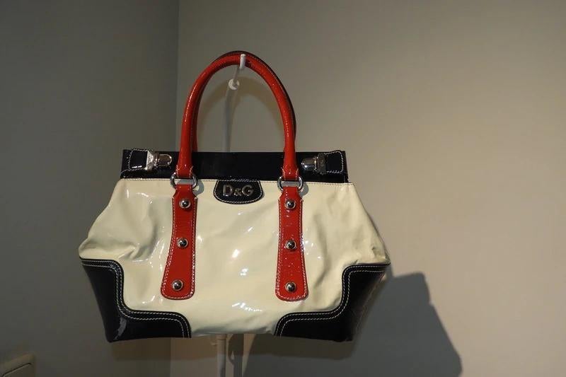 Dolce & Gabbana prachtige leren tas meerdere tinten lak