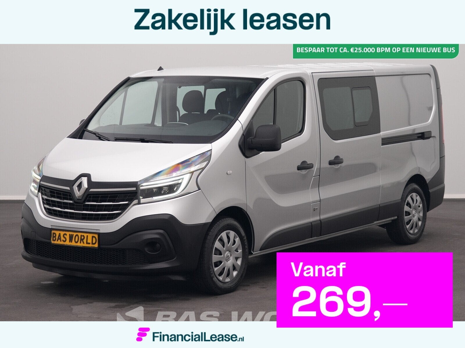 Renault Trafic 145pk Automaat 2x Schuifdeur Dubbel Cabine L2, Automaat, 145 pk, Stof, Gebruikt