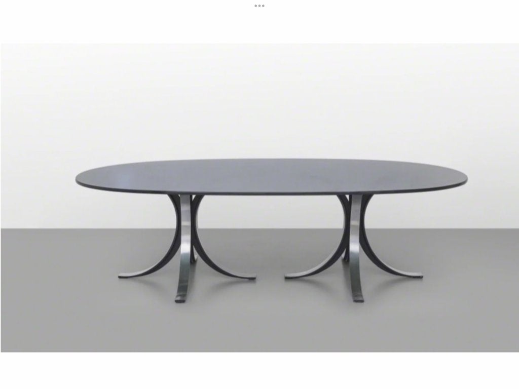 Tecno T69 T102B Gerli Borsani ovale low lounge tafel bureau, Ophalen, Gebruikt, Nvt, Nvt
