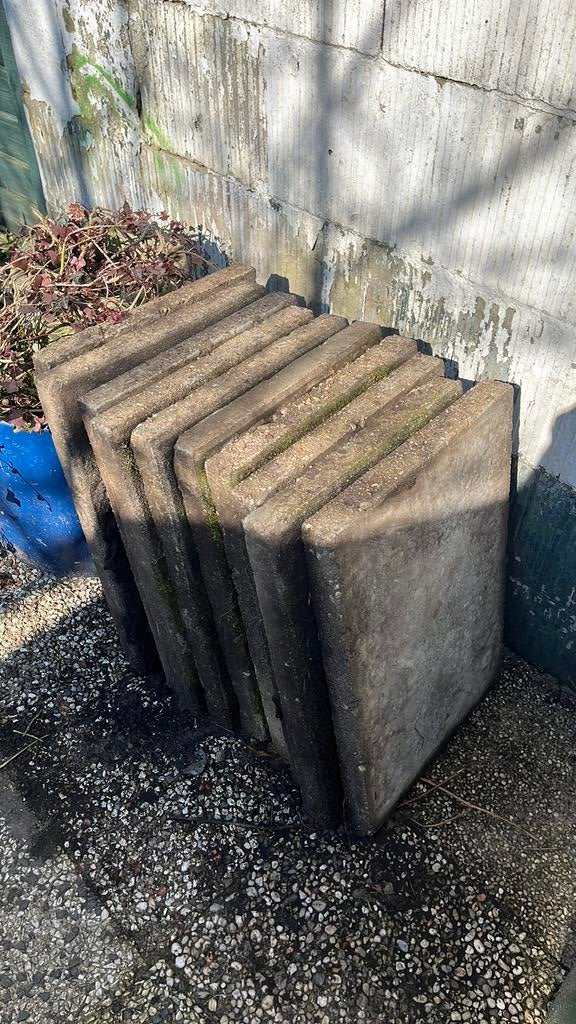 Tuin tegels beton tegels gratis af te halen, Ophalen of Verzenden, Gebruikt, Beton, Terrastegels