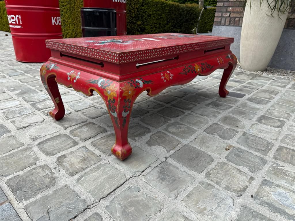 Chinese Salontafel - Rood - 105x55x42 cm, Ophalen, Gebruikt, 50 tot 100 cm, 100 tot 150 cm