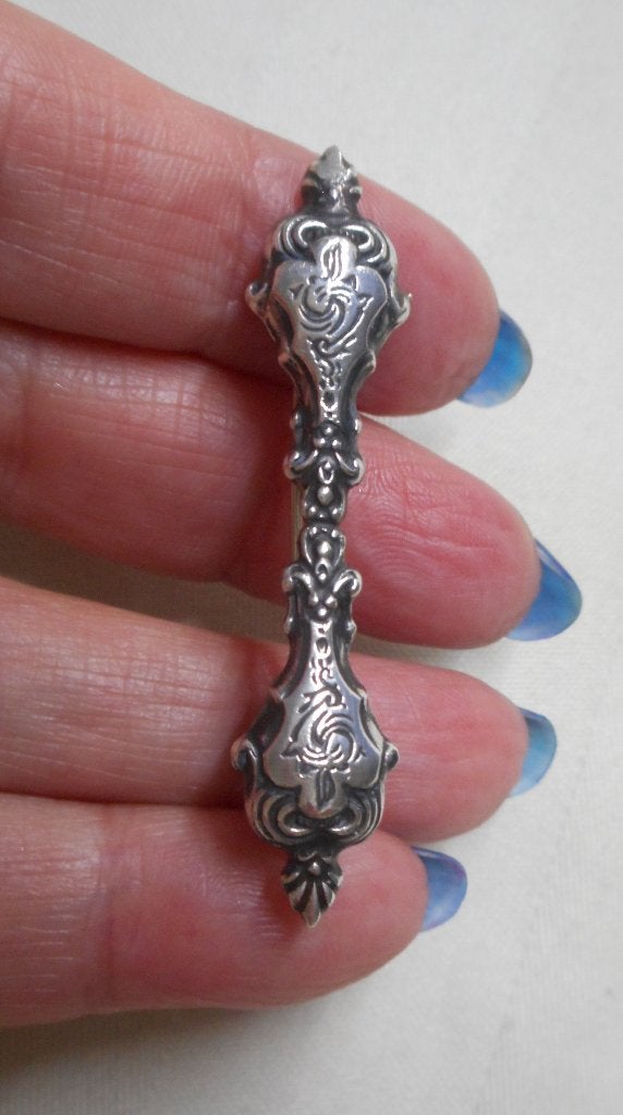 Zilveren antieke broche nr.2082, Sieraden, Tassen en Uiterlijk, Antieke sieraden, Verzenden, Zilver, Broche