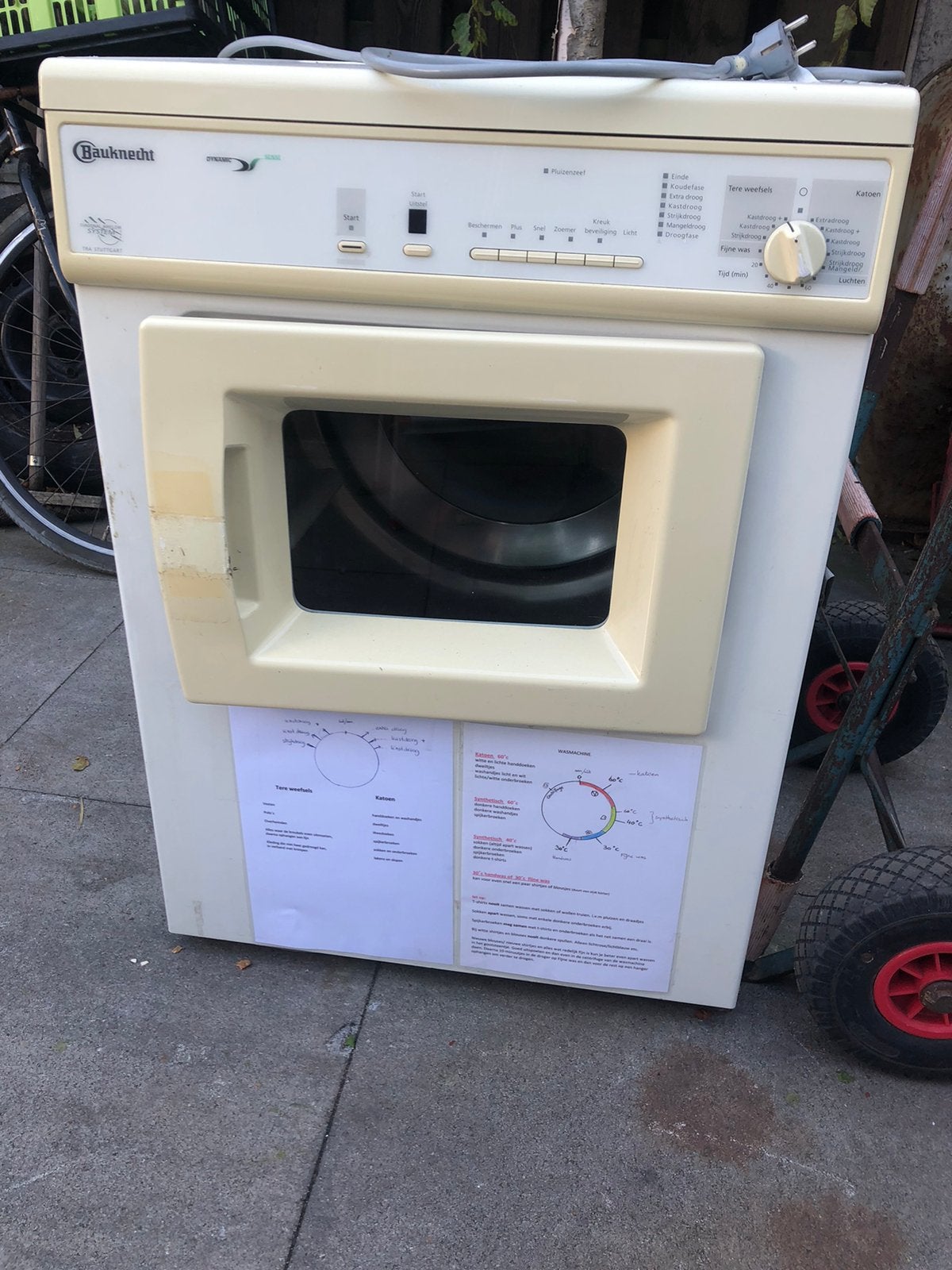 gratis bauknecht condens wasdroger  netje bier als beloning, Witgoed en Apparatuur, Wasdrogers, Gebruikt, 8 tot 10 kg, Ophalen of Verzenden