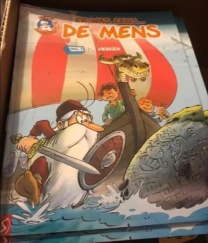 Er was eens de mens vikingen r1, Eén stripboek, Ophalen of Verzenden, Zo goed als nieuw