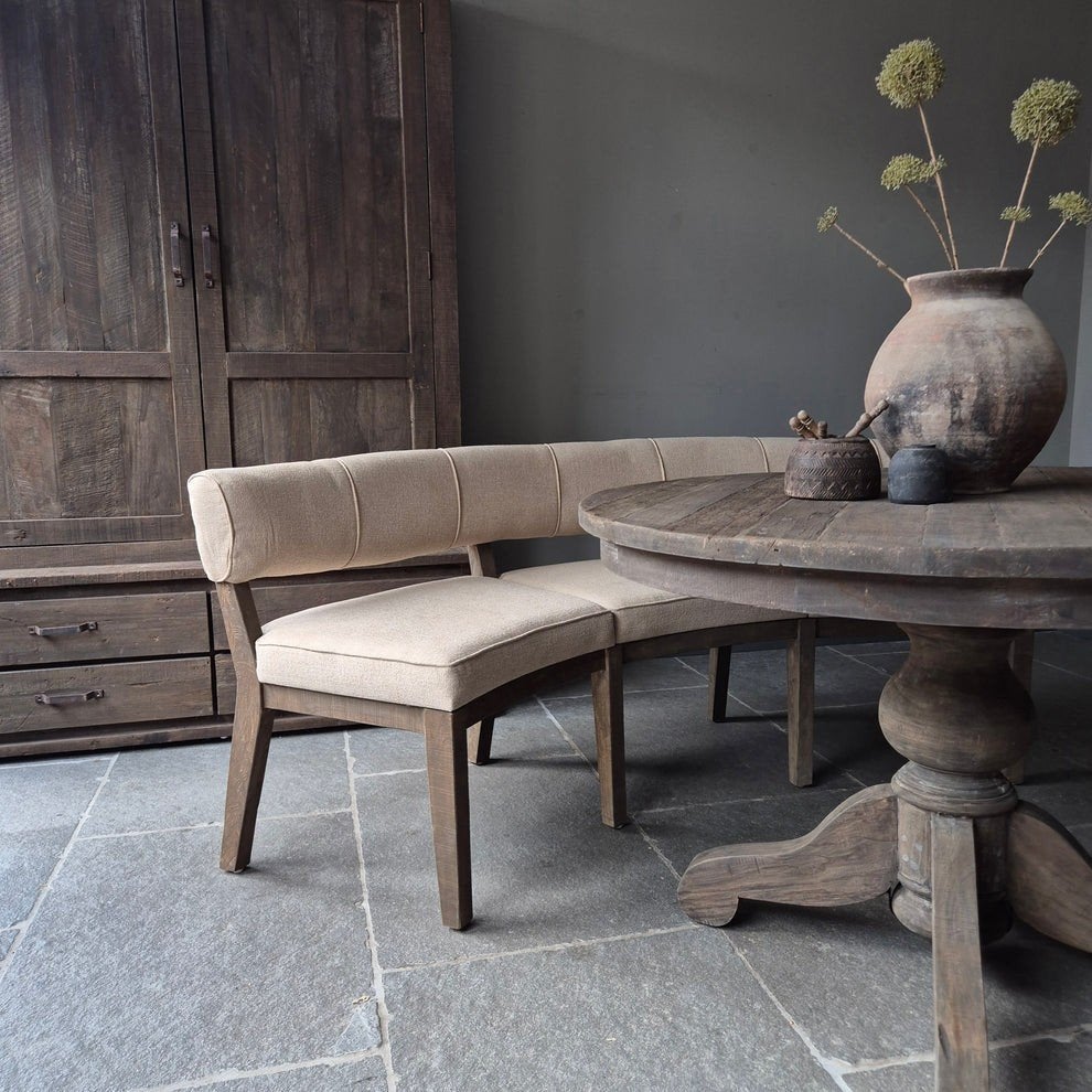 Eetkamerbank driftwood landelijk sober stoer Jober Wonen, Ophalen, Teakhout, Bank