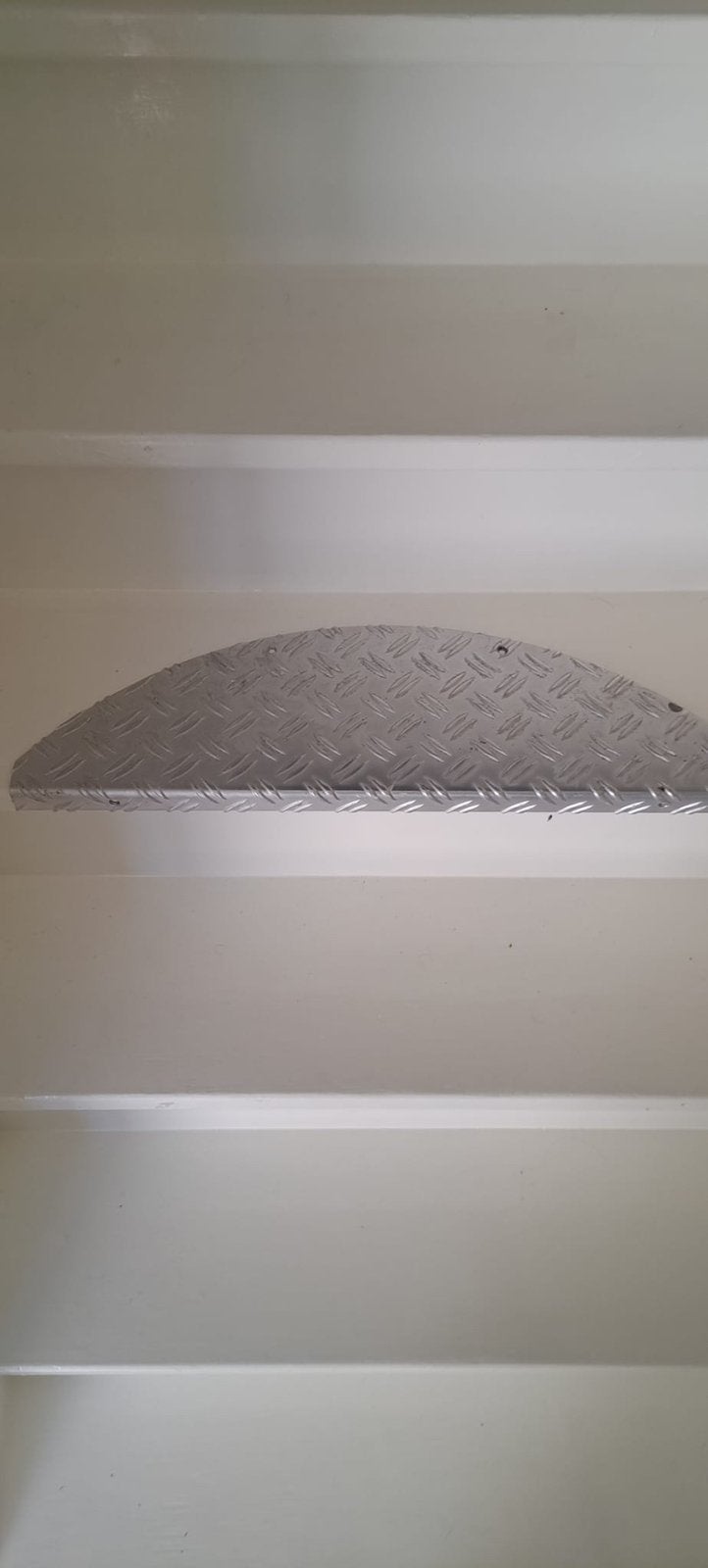 13x Metalen traptreden met motief - 59x17 cm, Ophalen of Verzenden, Gebruikt