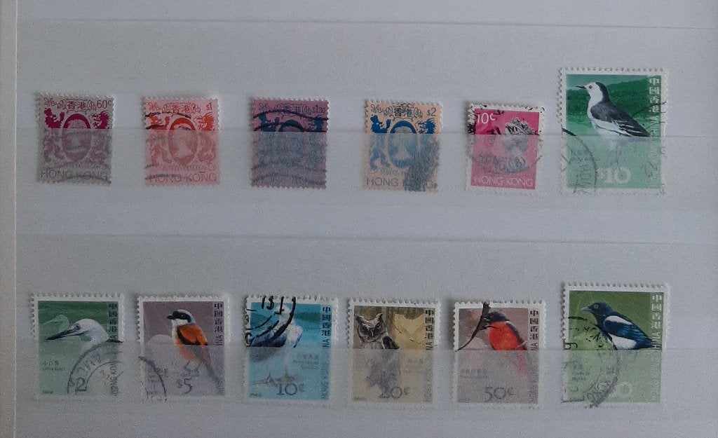 1 Kaart Oude Klassieke Postzegels Hong Kong Nr 3 Gestempeld, Ophalen, Gestempeld, Oost-Azië