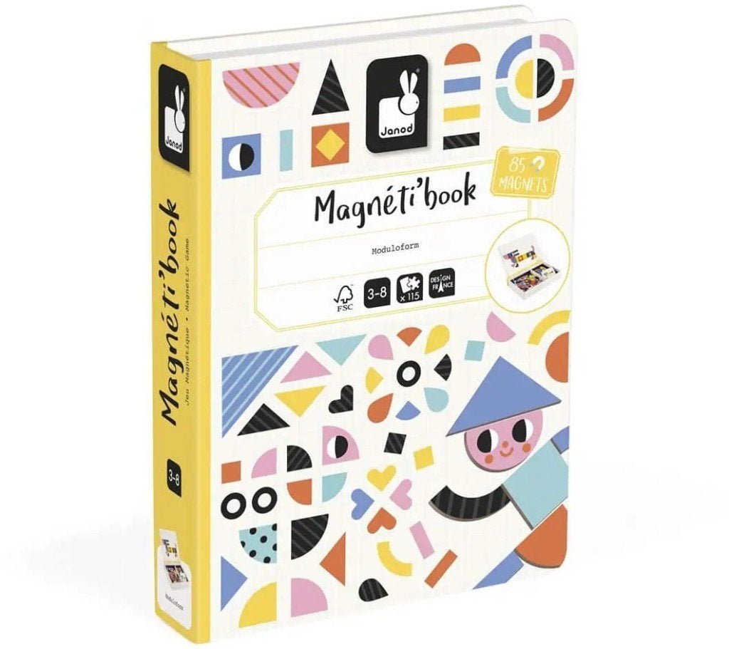Janod Magneetboek Moduloform - nieuw, Kinderen en Baby's, Janod, ., Puzzelen, Nieuw